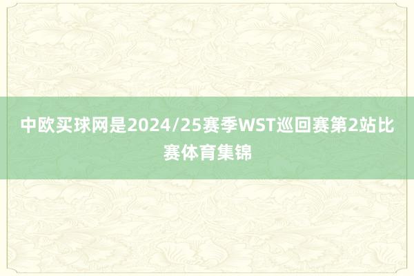中欧买球网是2024/25赛季WST巡回赛第2站比赛体育集锦