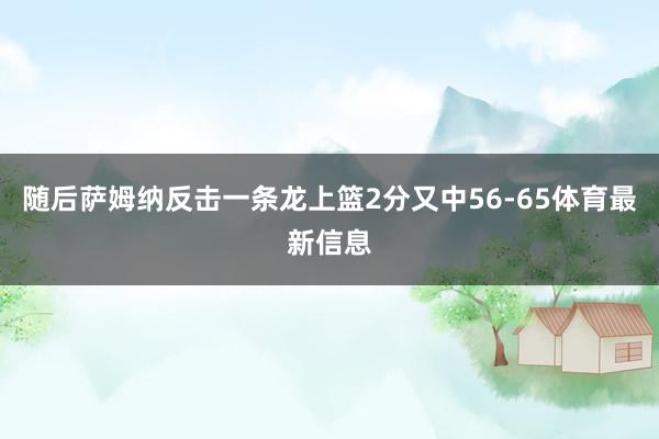 随后萨姆纳反击一条龙上篮2分又中56-65体育最新信息