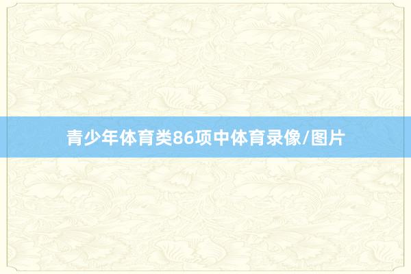 青少年体育类86项中体育录像/图片