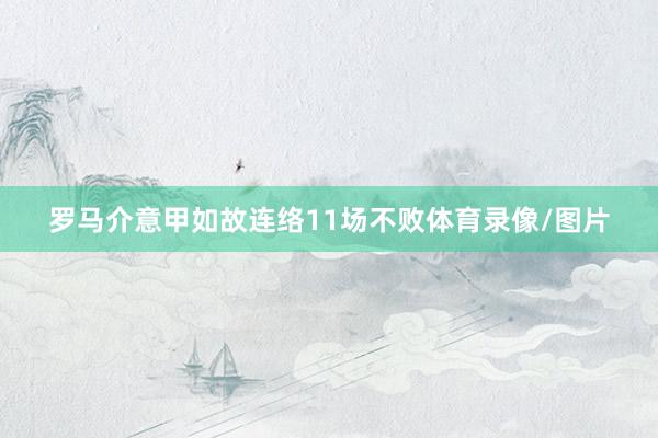 罗马介意甲如故连络11场不败体育录像/图片